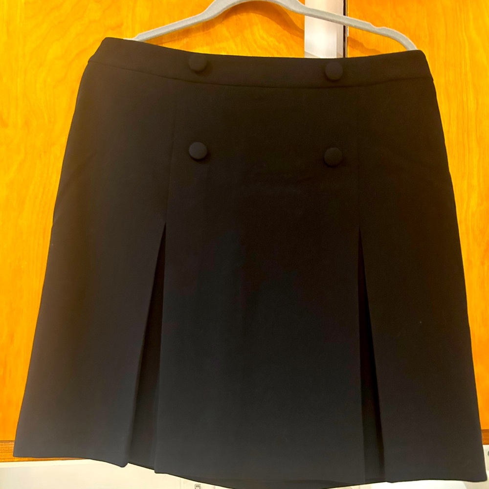 S Karl Lagerfeld Black Schoolgirl w/ buttons Black Skirt